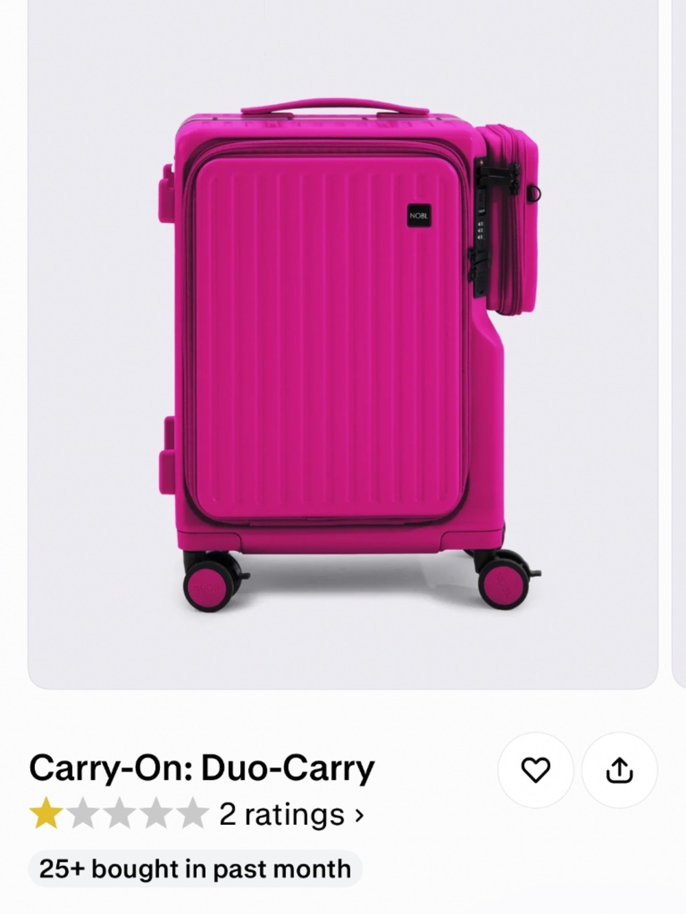 NOBL Duo-Carry-On suitcase